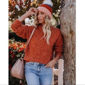 VICI Add Spice Knit Sweater in Burnt Orange